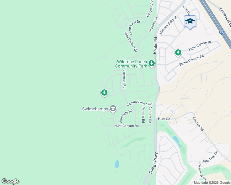 map of restaurants, bars, coffee shops, grocery stores, and more near 23484 Calle Pepita Road in Corona
