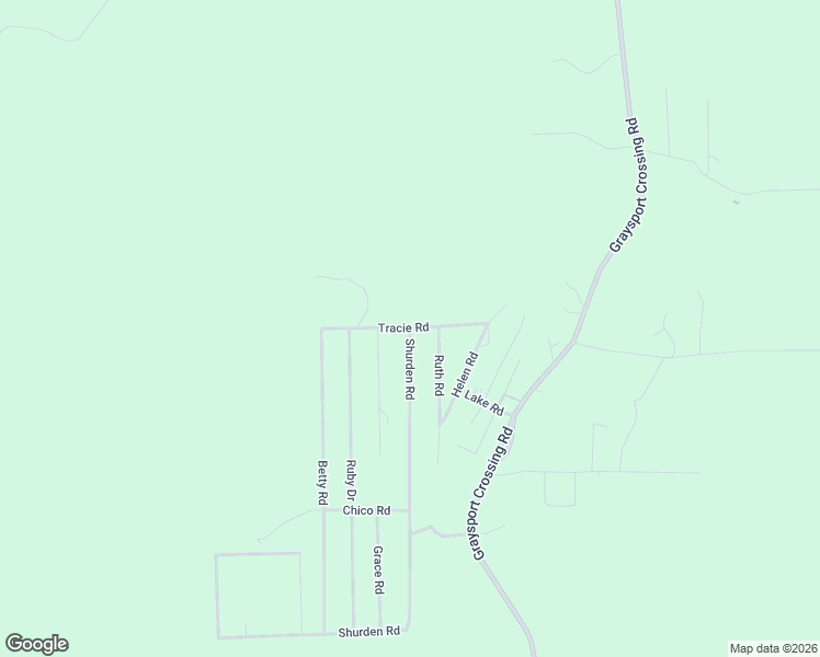 map of restaurants, bars, coffee shops, grocery stores, and more near Tracie Road in Grenada County