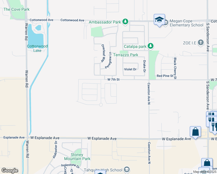 map of restaurants, bars, coffee shops, grocery stores, and more near in San Jacinto