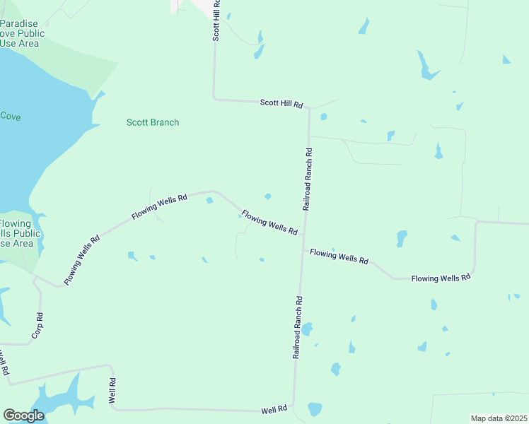 map of restaurants, bars, coffee shops, grocery stores, and more near 2004 Flowing Wells Road in Pottsboro