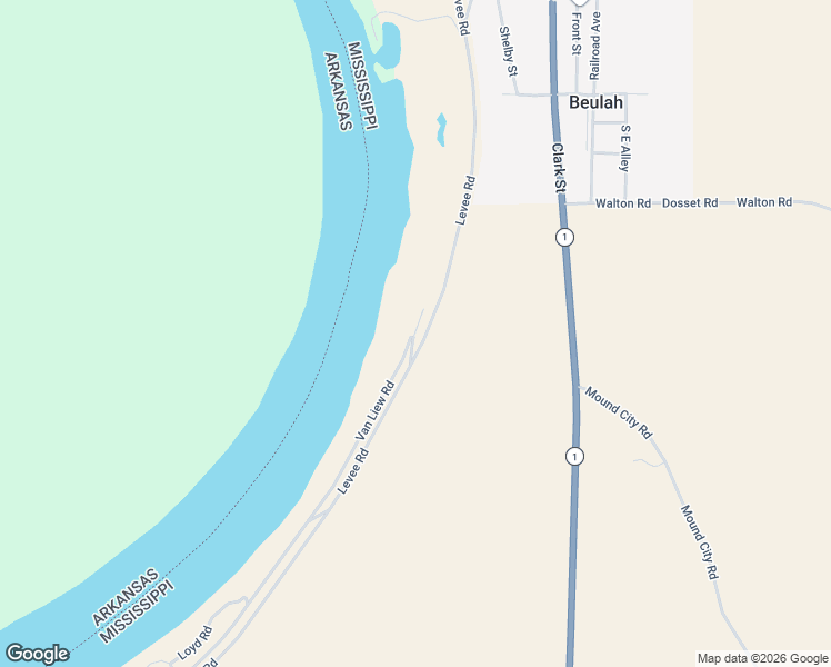 map of restaurants, bars, coffee shops, grocery stores, and more near in Beulah