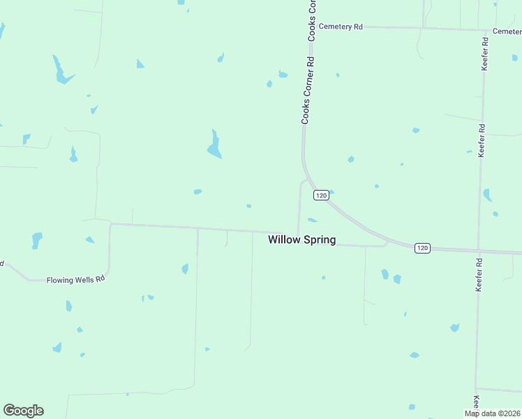 map of restaurants, bars, coffee shops, grocery stores, and more near 499 Flowing Wells Road in Pottsboro