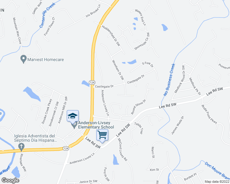map of restaurants, bars, coffee shops, grocery stores, and more near 4331 Wrexham Court in Snellville