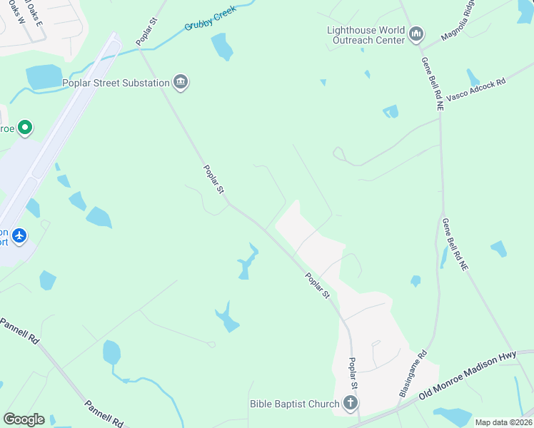 map of restaurants, bars, coffee shops, grocery stores, and more near 784 Old Forrester Road in Monroe