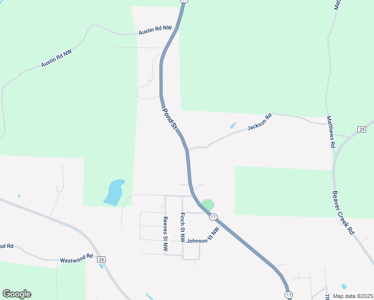 map of restaurants, bars, coffee shops, grocery stores, and more near 401 Jackson Road Northeast in Vernon