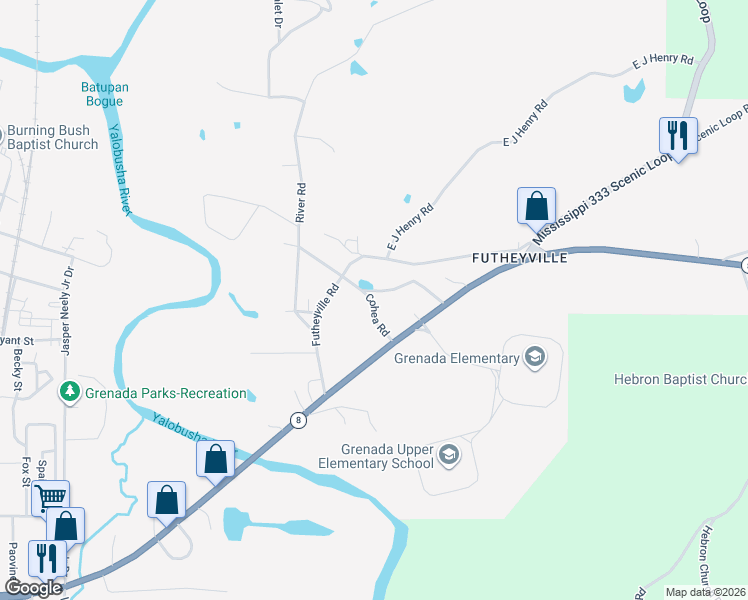 map of restaurants, bars, coffee shops, grocery stores, and more near 139-299 Middle Road in Grenada