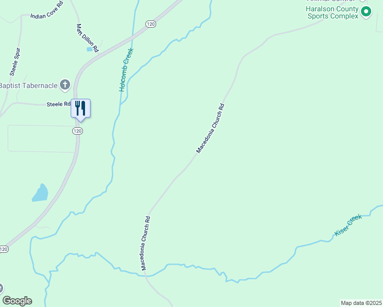 map of restaurants, bars, coffee shops, grocery stores, and more near 0 Macedonia Church Road in Buchanan