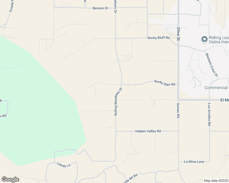 map of restaurants, bars, coffee shops, grocery stores, and more near 23435 Rolling Meadows Drive in Perris