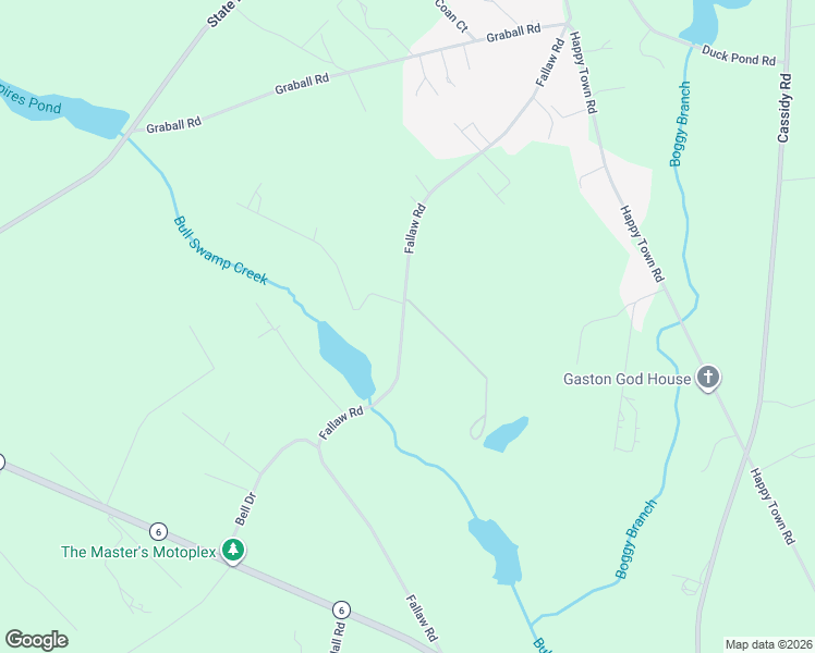 map of restaurants, bars, coffee shops, grocery stores, and more near 1238 Fallaw Road in Gaston