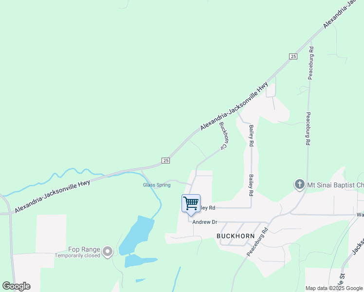 map of restaurants, bars, coffee shops, grocery stores, and more near 4726 County Road 25 in Jacksonville