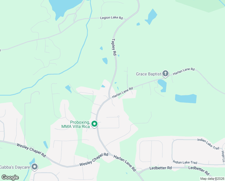 map of restaurants, bars, coffee shops, grocery stores, and more near 37 Tapley Road in Villa Rica