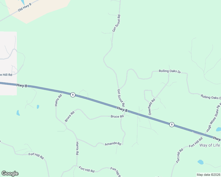 map of restaurants, bars, coffee shops, grocery stores, and more near Girl Scout Road in Grenada