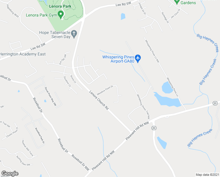 map of restaurants, bars, coffee shops, grocery stores, and more near 3198 Meadow Point Drive in Snellville