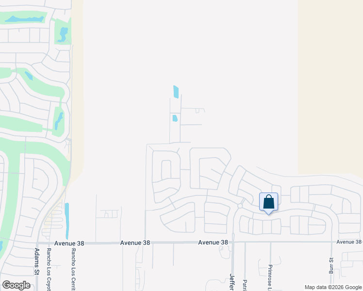 map of restaurants, bars, coffee shops, grocery stores, and more near 37052 Southham Court in Indio