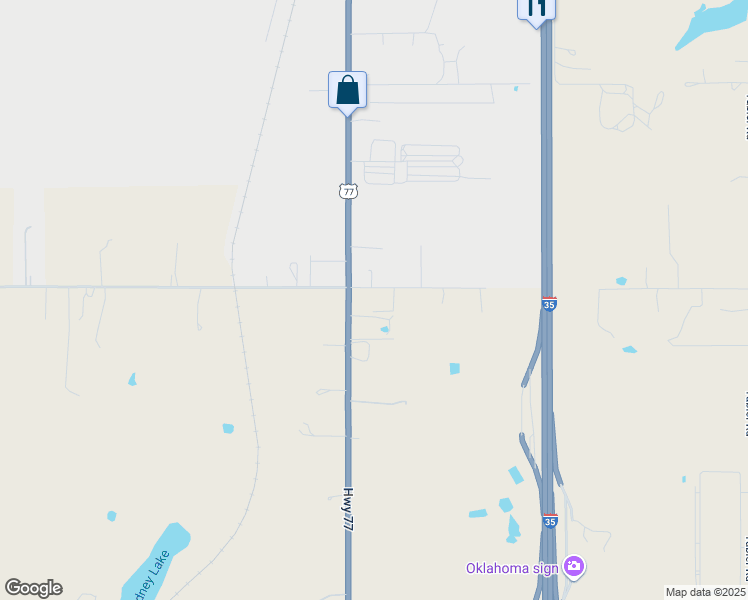 map of restaurants, bars, coffee shops, grocery stores, and more near 20007 U.S. 77 in Thackerville