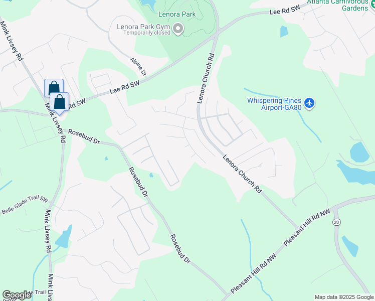 map of restaurants, bars, coffee shops, grocery stores, and more near 3313 Decade Way Southwest in Snellville