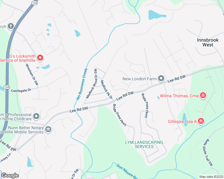 map of restaurants, bars, coffee shops, grocery stores, and more near 4514 Sequoia Park Trail Southwest in Snellville