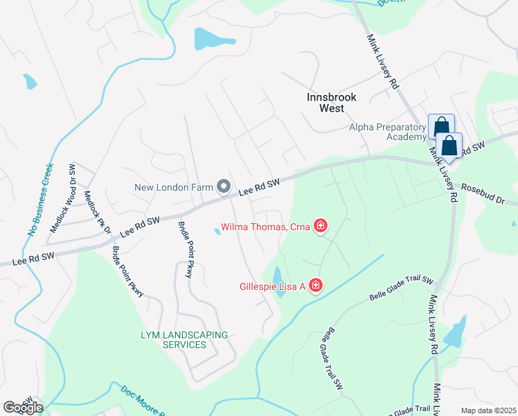 map of restaurants, bars, coffee shops, grocery stores, and more near 3897 Valley Bluff Lane in Snellville