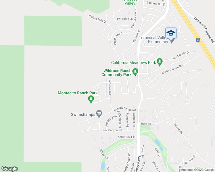 map of restaurants, bars, coffee shops, grocery stores, and more near 23354 Toronja Corte in Corona