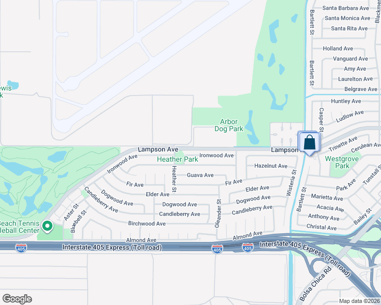 map of restaurants, bars, coffee shops, grocery stores, and more near 4517 Ironwood Avenue in Seal Beach