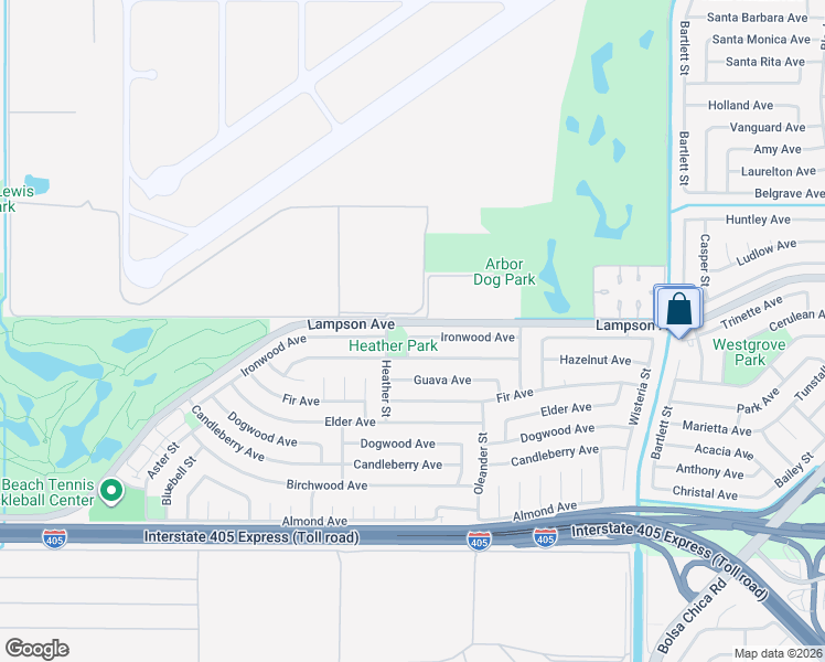 map of restaurants, bars, coffee shops, grocery stores, and more near 4517 Ironwood Avenue in Seal Beach
