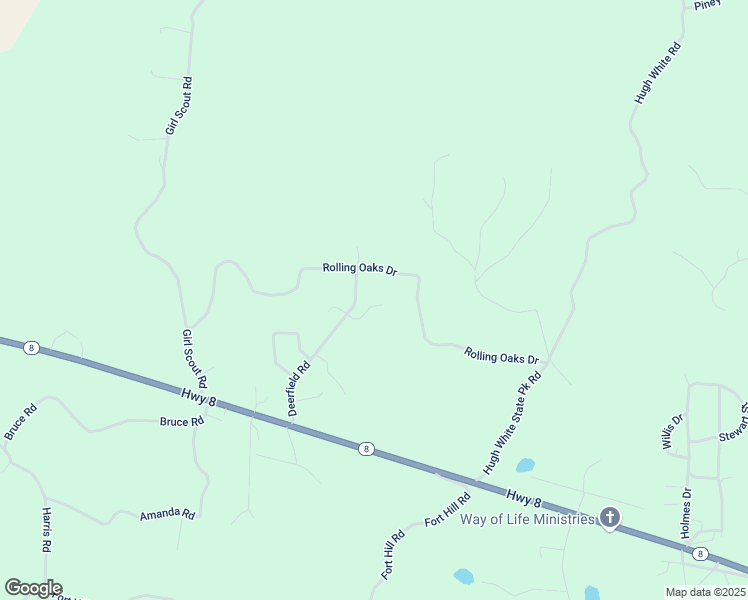 map of restaurants, bars, coffee shops, grocery stores, and more near Rolling Oaks Drive in Grenada