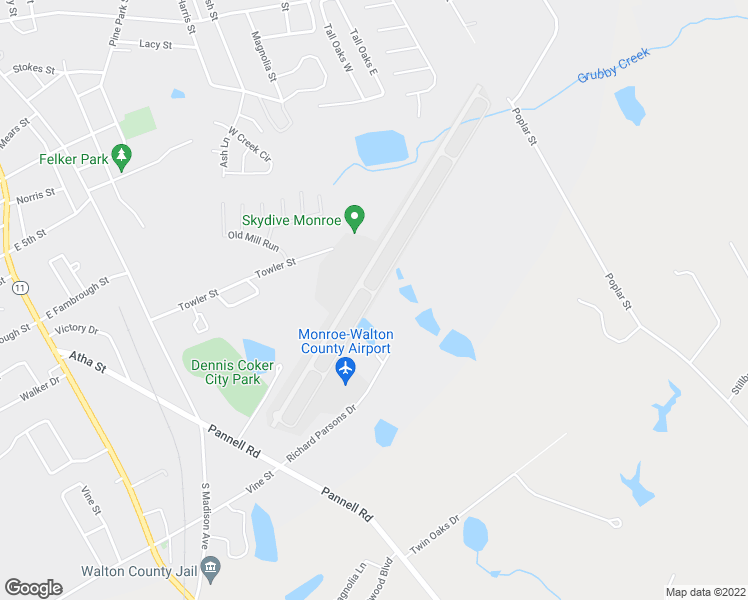 map of restaurants, bars, coffee shops, grocery stores, and more near 398 Towler Street in Monroe