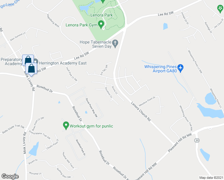map of restaurants, bars, coffee shops, grocery stores, and more near 4679 Score Court in Snellville