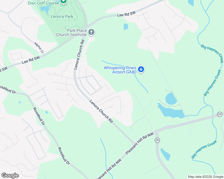 map of restaurants, bars, coffee shops, grocery stores, and more near 4780 Millenium View Court Southwest in Snellville