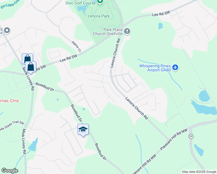 map of restaurants, bars, coffee shops, grocery stores, and more near 4679 Score Court in Snellville