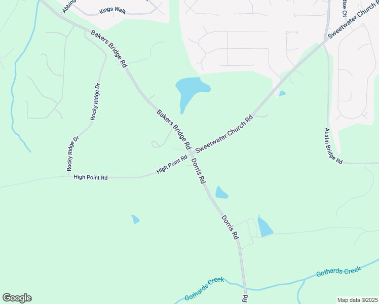 map of restaurants, bars, coffee shops, grocery stores, and more near Jack Meadows Road in Douglas County