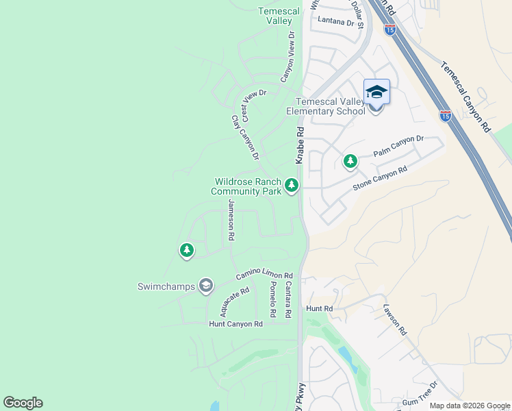map of restaurants, bars, coffee shops, grocery stores, and more near 8834 Daffodil Drive in Corona