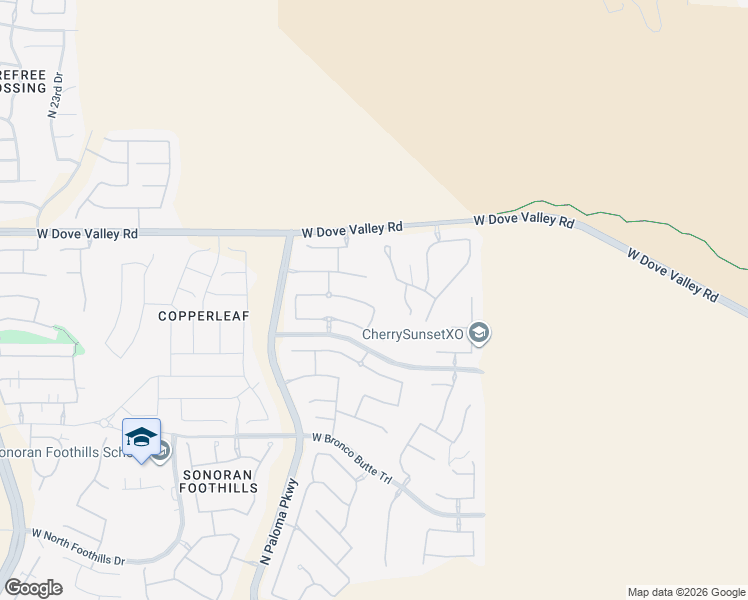 map of restaurants, bars, coffee shops, grocery stores, and more near 1734 West Bramble Berry Lane in Phoenix