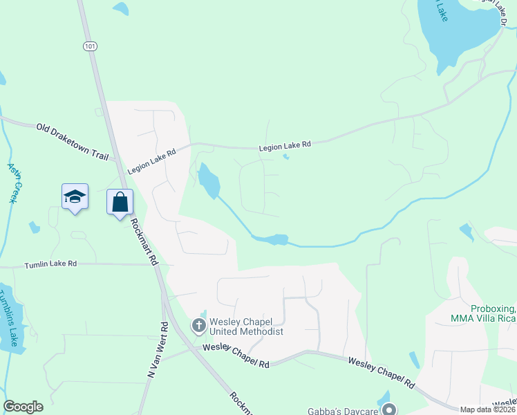 map of restaurants, bars, coffee shops, grocery stores, and more near 344 Olde Lexington Pass in Villa Rica