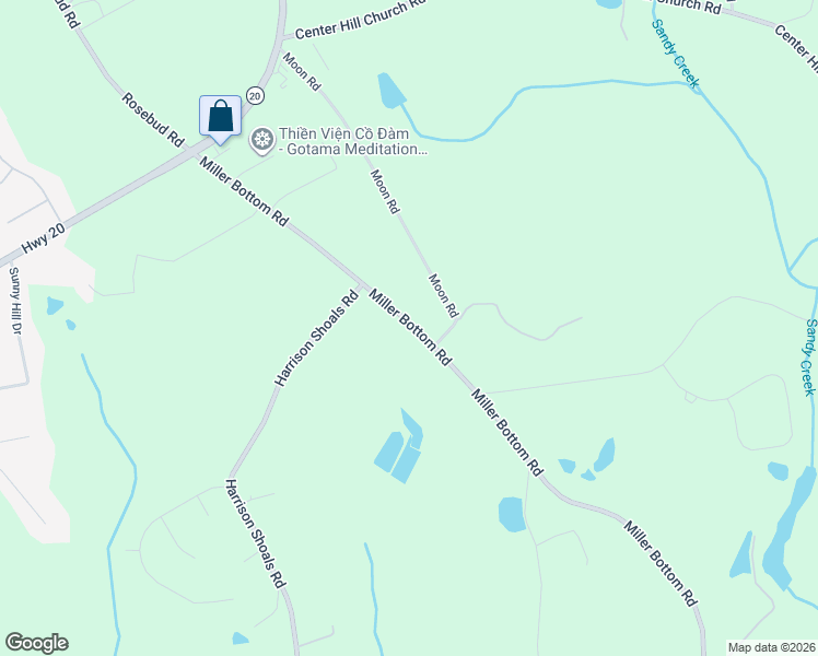 map of restaurants, bars, coffee shops, grocery stores, and more near Miller Bottom Rd in Conyers