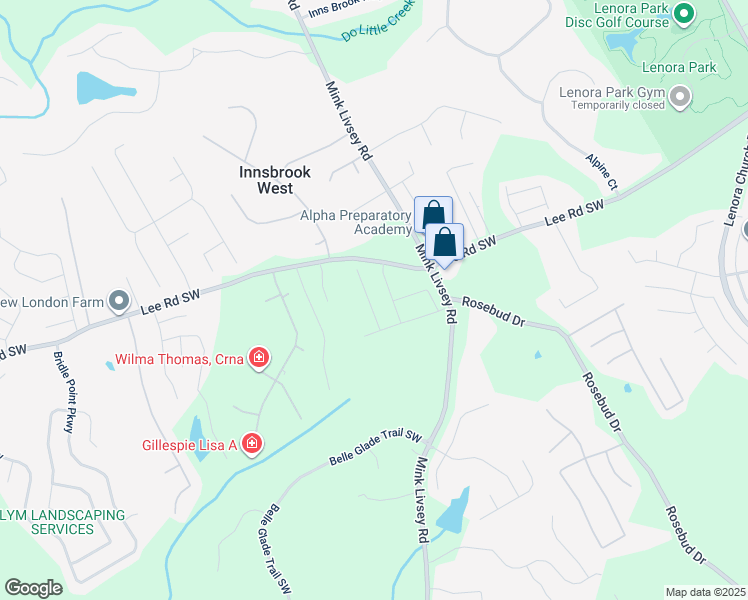 map of restaurants, bars, coffee shops, grocery stores, and more near 4524 Eastbrook Place in Snellville