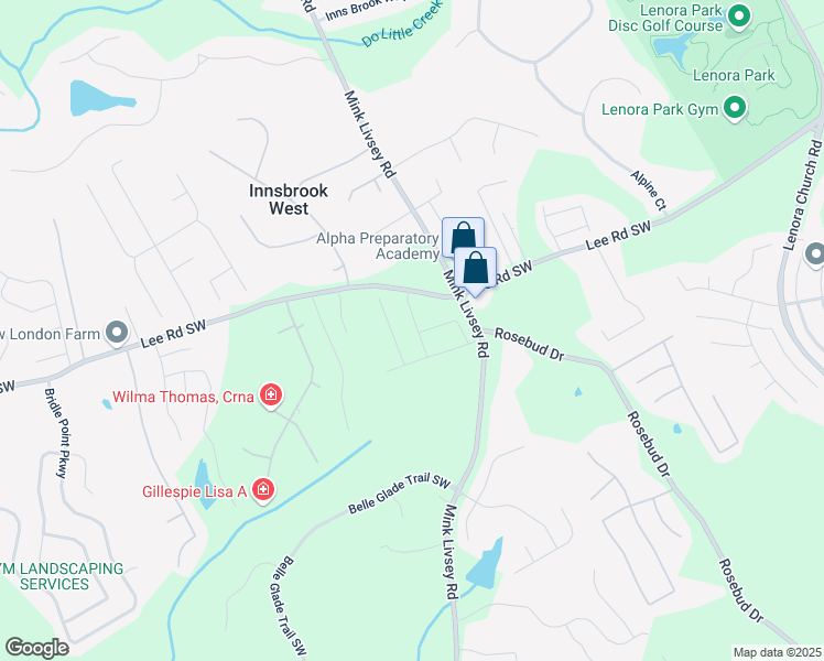 map of restaurants, bars, coffee shops, grocery stores, and more near 4301 Portsbrook Avenue in Snellville