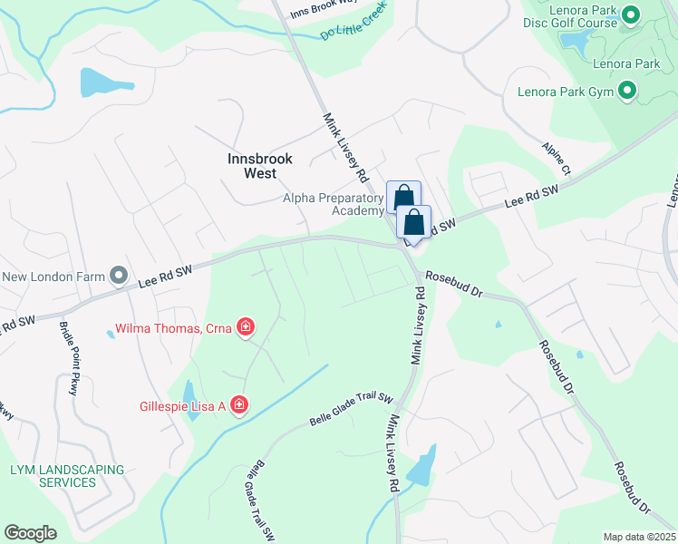 map of restaurants, bars, coffee shops, grocery stores, and more near 4493 Eastbrook Place in Snellville