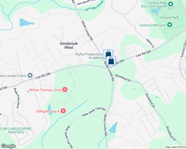 map of restaurants, bars, coffee shops, grocery stores, and more near 4514 Eastbrook Place in Snellville