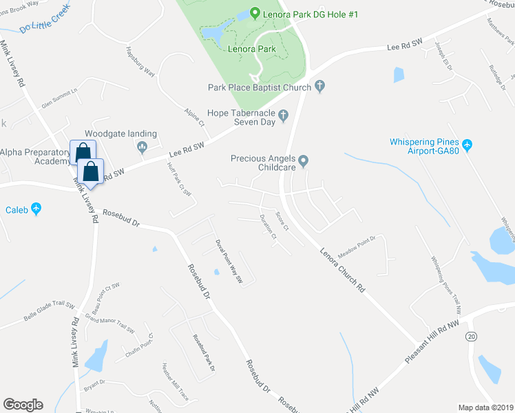 map of restaurants, bars, coffee shops, grocery stores, and more near 4578 Score Court in Snellville
