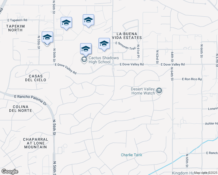 map of restaurants, bars, coffee shops, grocery stores, and more near 5937 East Bramble Berry Lane in Cave Creek