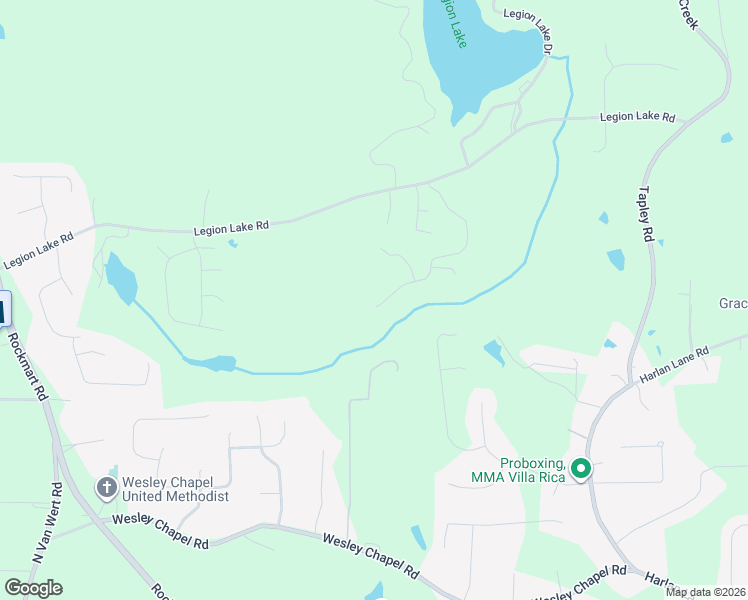 map of restaurants, bars, coffee shops, grocery stores, and more near 177 Hunters Lake Dr in Villa Rica