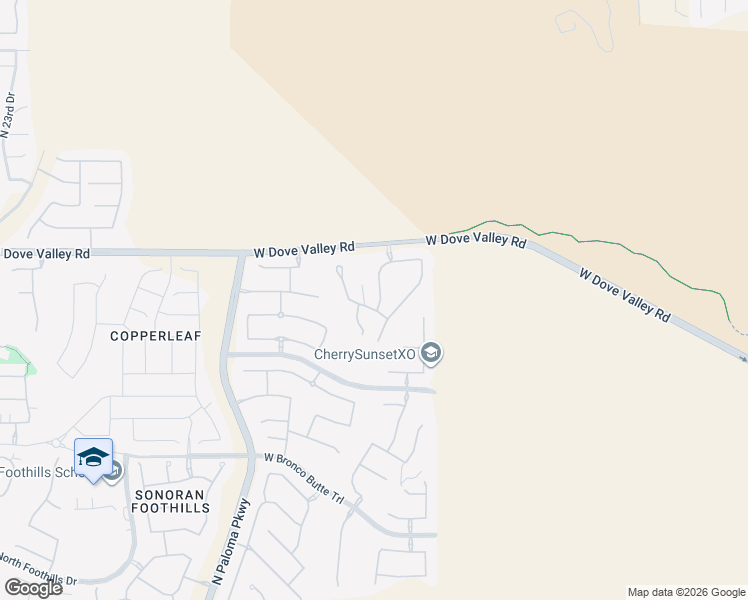 map of restaurants, bars, coffee shops, grocery stores, and more near 32735 North 15th Glen in Phoenix