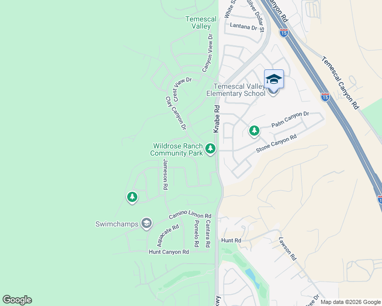 map of restaurants, bars, coffee shops, grocery stores, and more near 8834 Daffodil Drive in Corona