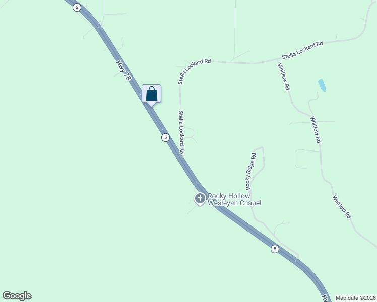 map of restaurants, bars, coffee shops, grocery stores, and more near 36 Stella Lockard Road in Cordova