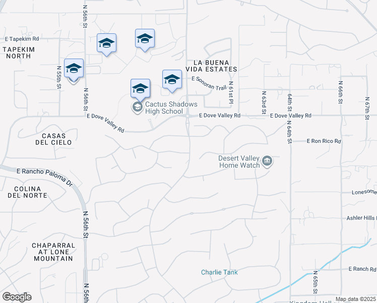 map of restaurants, bars, coffee shops, grocery stores, and more near 5937 East Bramble Berry Lane in Cave Creek