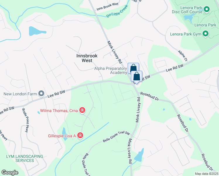 map of restaurants, bars, coffee shops, grocery stores, and more near 4493 Eastbrook Place in Snellville
