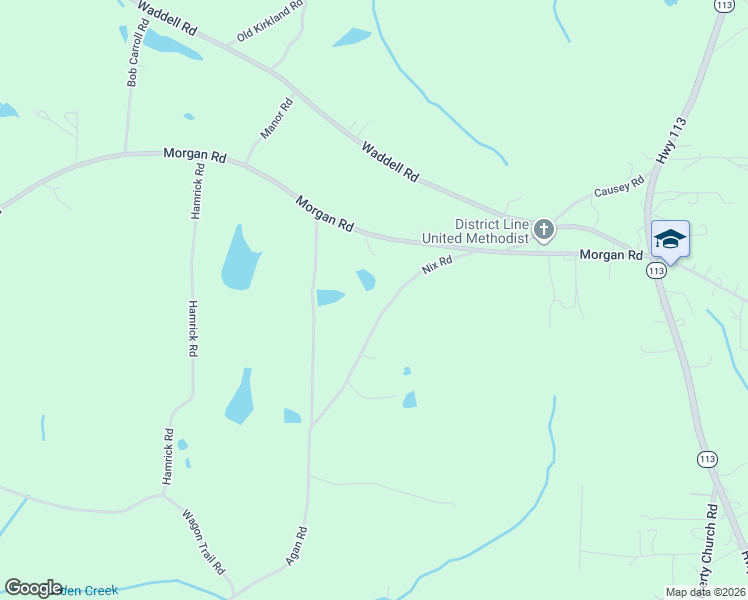 map of restaurants, bars, coffee shops, grocery stores, and more near 844 Nix Road in Bremen