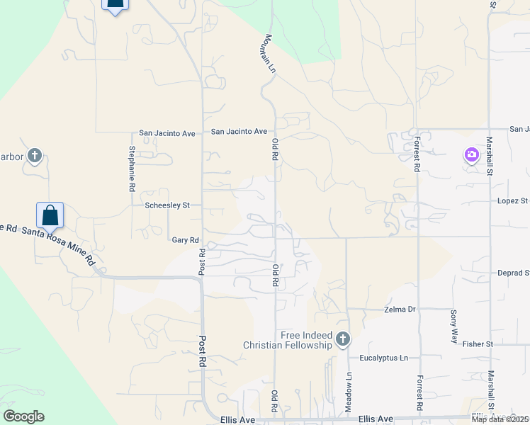 map of restaurants, bars, coffee shops, grocery stores, and more near in Perris