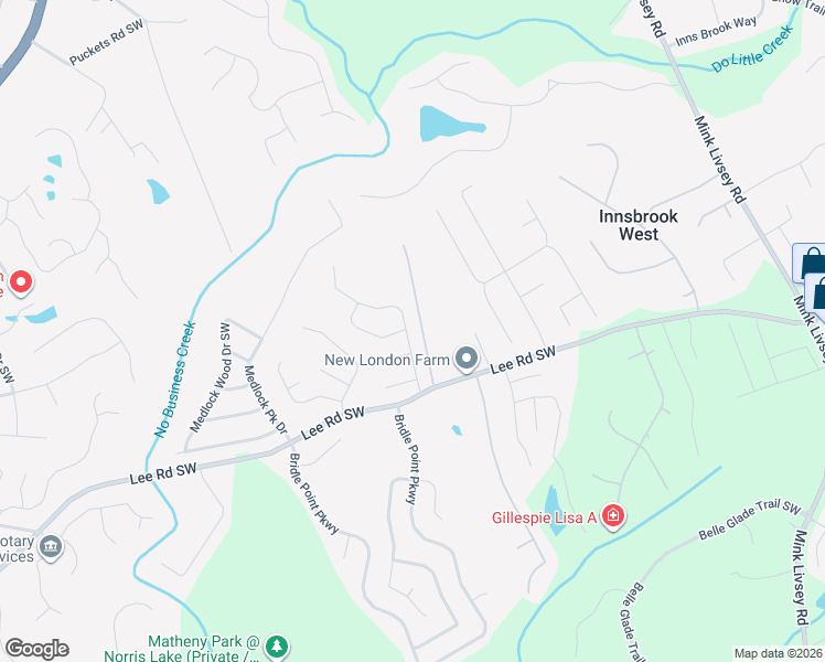 map of restaurants, bars, coffee shops, grocery stores, and more near 4286 Preserve Trail Southwest in Snellville